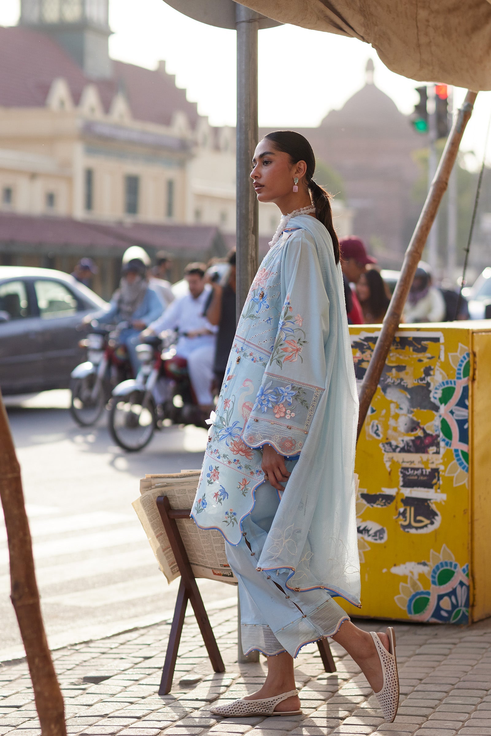 FORGET ME NOT BREEZE (ZF26-10) | Zaha |  Wild Flower Festive Lawn Collection 2026