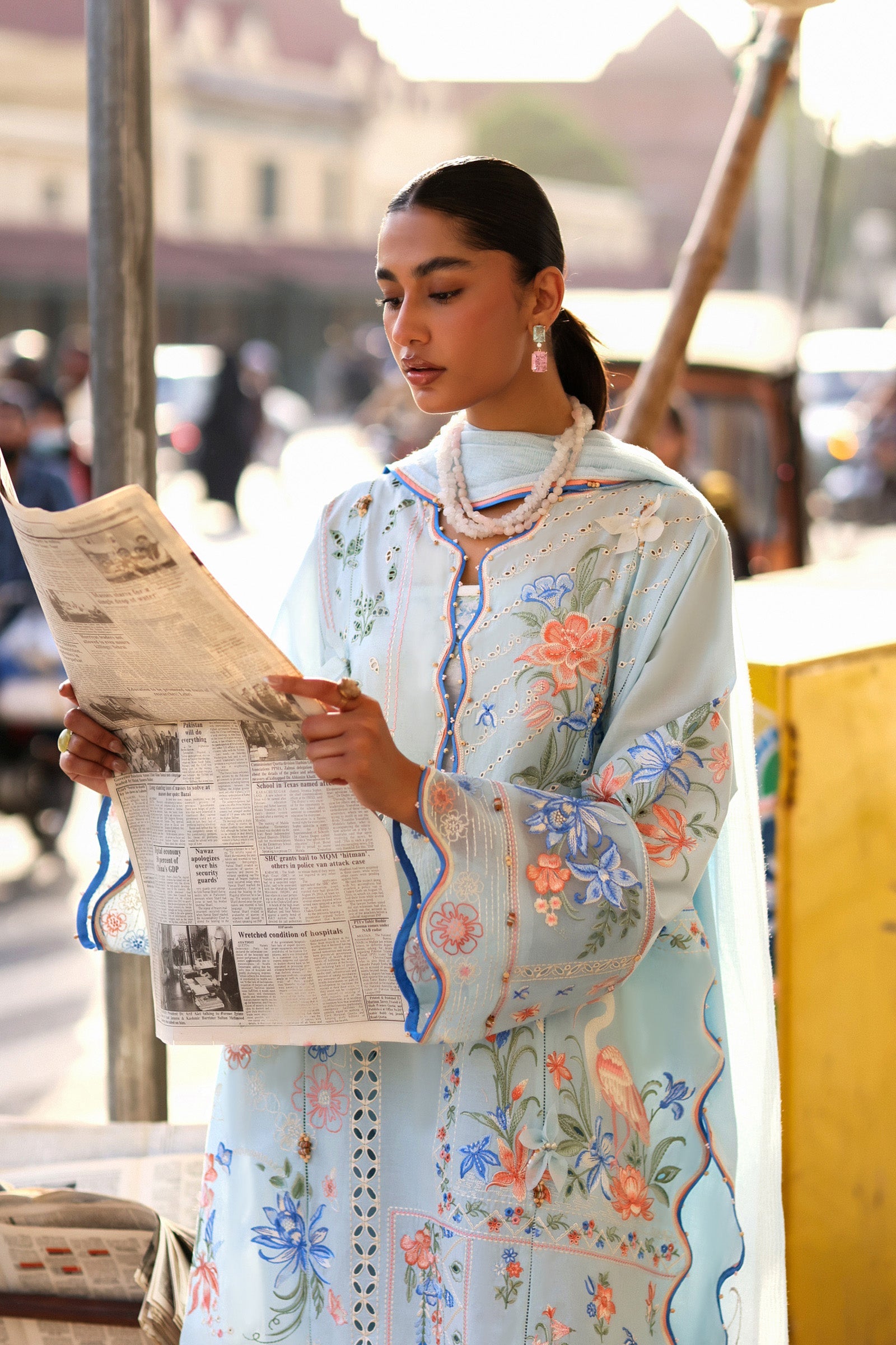 FORGET ME NOT BREEZE (ZF26-10) | Zaha |  Wild Flower Festive Lawn Collection 2026