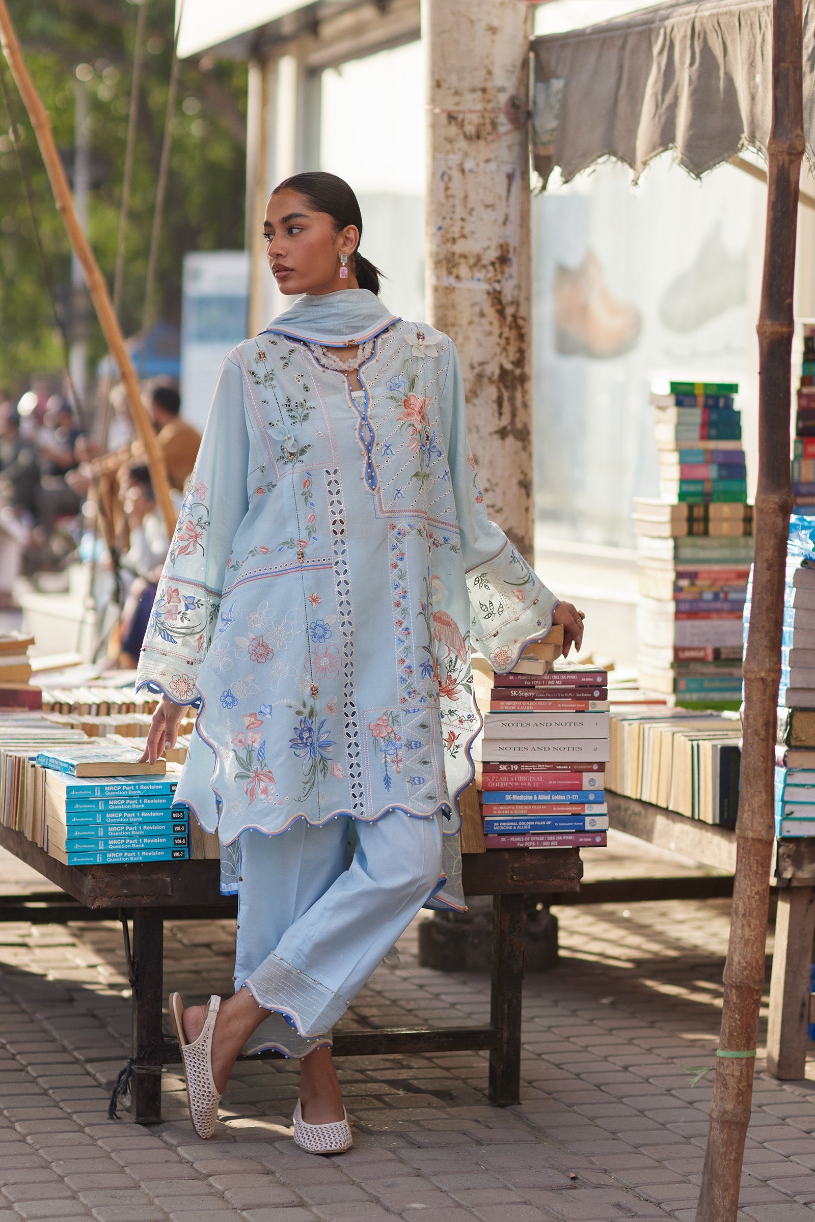 FORGET ME NOT BREEZE (ZF26-10) | Zaha |  Wild Flower Festive Lawn Collection 2026