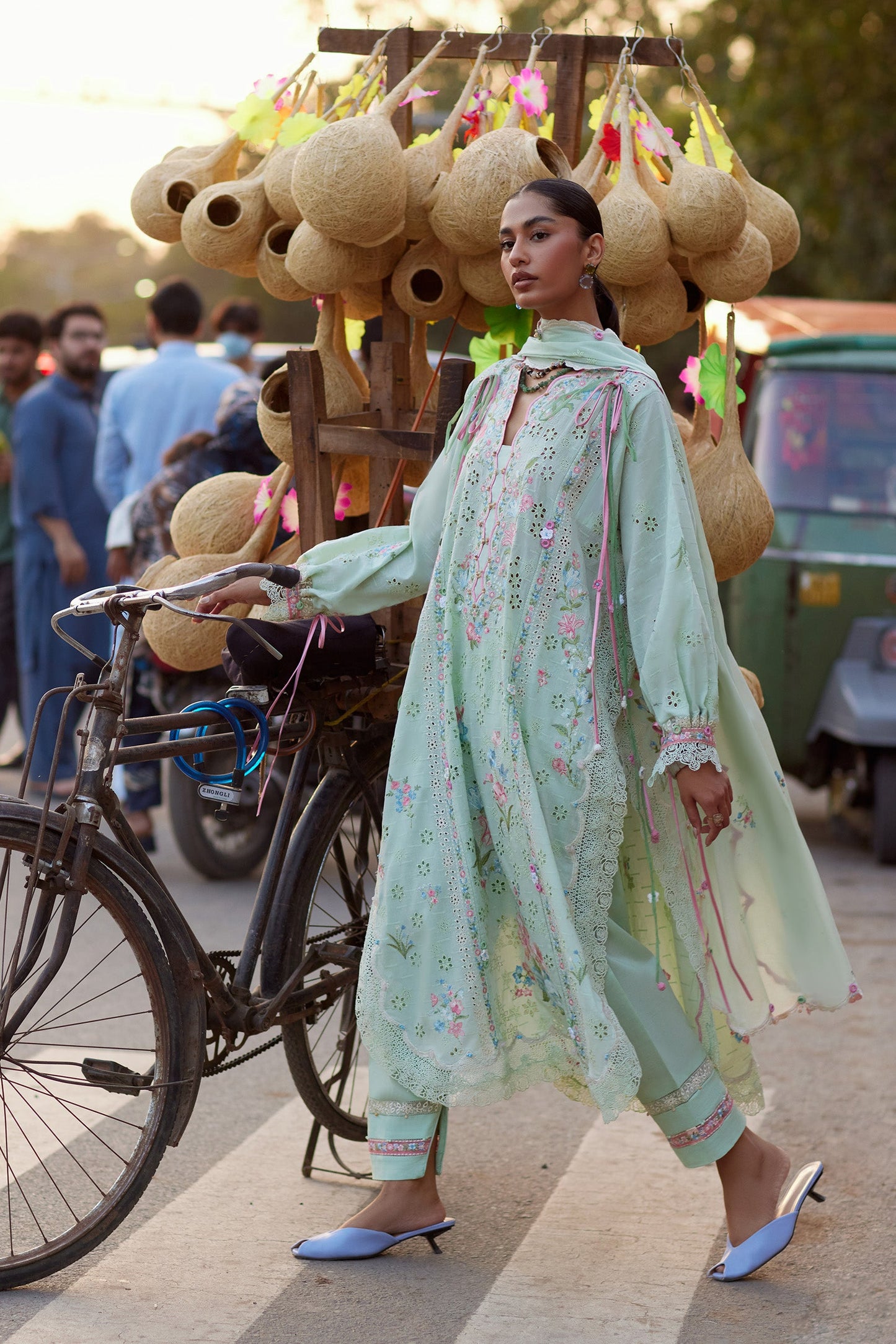 JADE VINE REVERIE (ZF26-12) | Zaha |  Wild Flower Festive Lawn Collection 2026