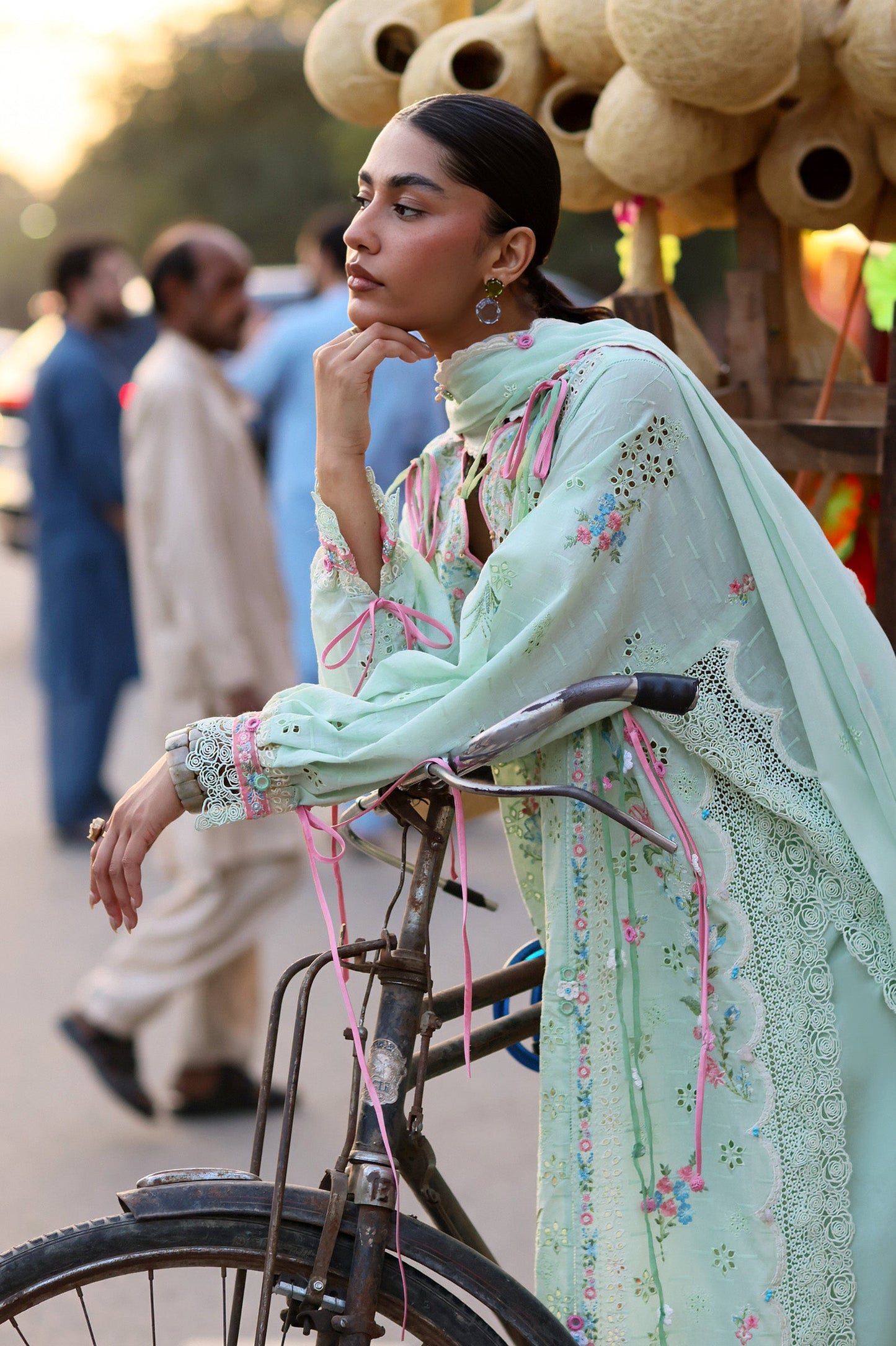 JADE VINE REVERIE (ZF26-12) | Zaha |  Wild Flower Festive Lawn Collection 2026