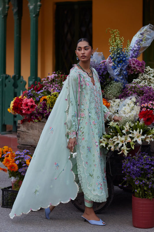 JADE VINE REVERIE (ZF26-12) | Zaha |  Wild Flower Festive Lawn Collection 2026