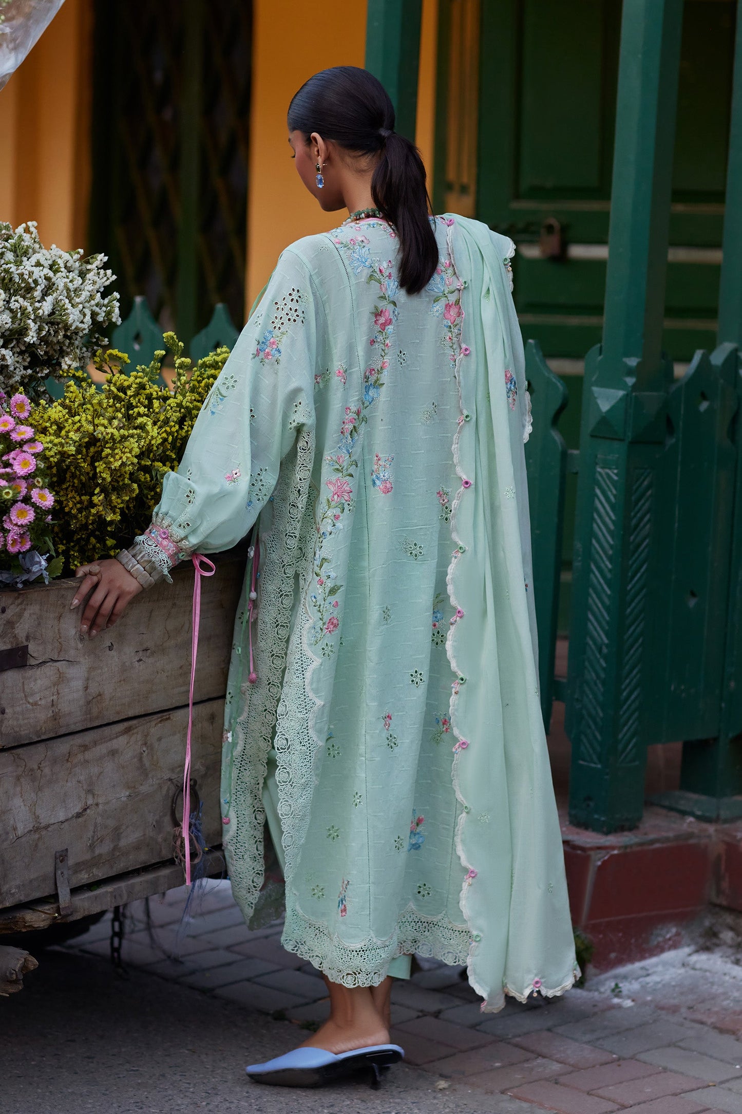JADE VINE REVERIE (ZF26-12) | Zaha |  Wild Flower Festive Lawn Collection 2026