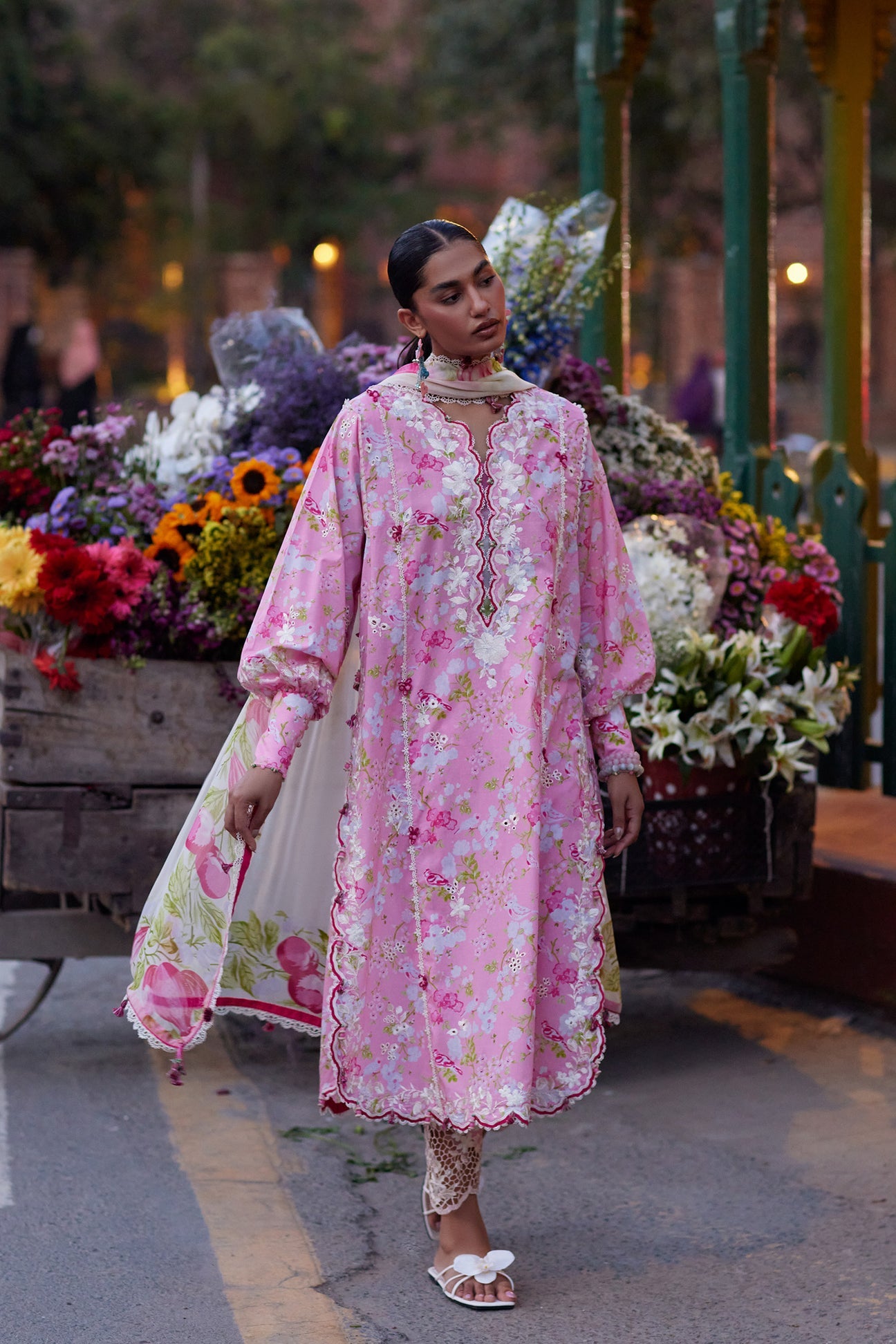 PEONY REVERIE (ZF26-03) | Zaha |  Wild Flower Festive Lawn Collection 2026