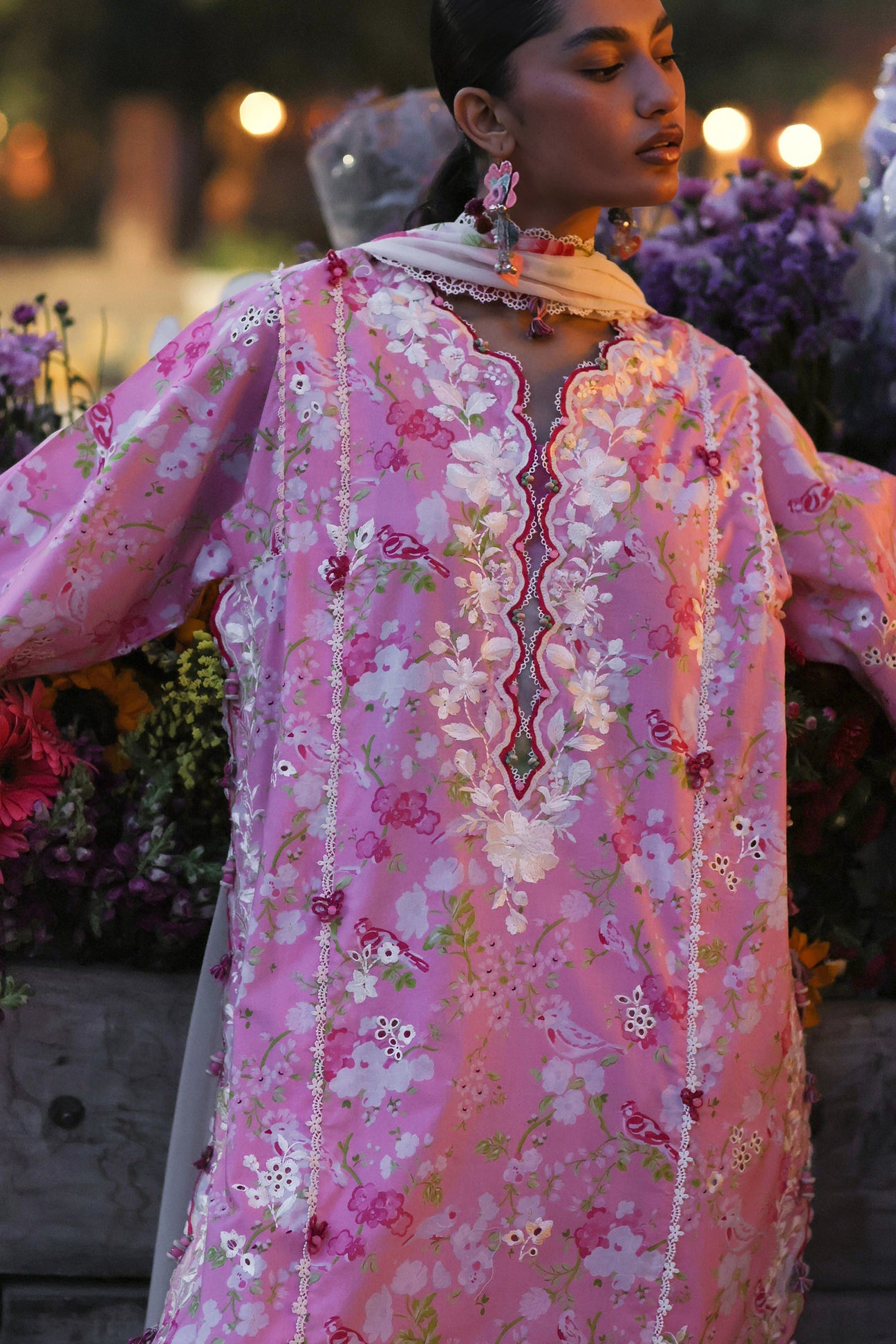 PEONY REVERIE (ZF26-03) | Zaha |  Wild Flower Festive Lawn Collection 2026