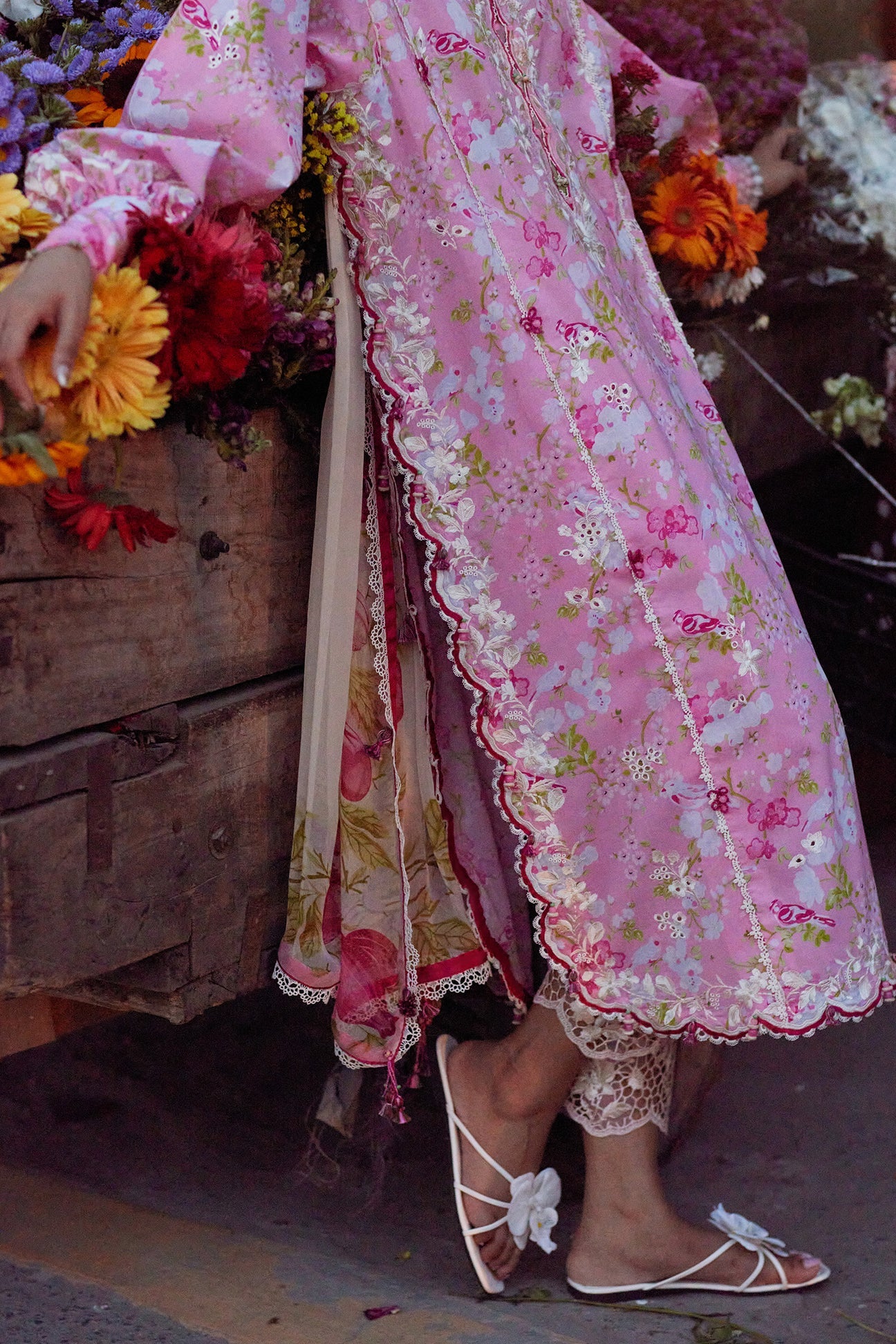 PEONY REVERIE (ZF26-03) | Zaha |  Wild Flower Festive Lawn Collection 2026