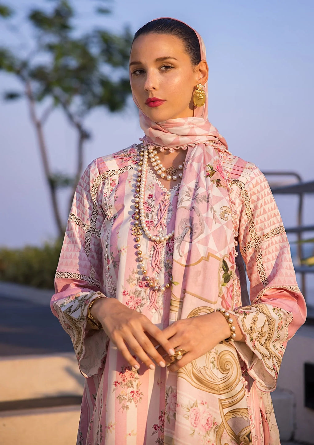 EOP-04A THAI BLOOM | Elaf | Prints Lawn Collection 2024