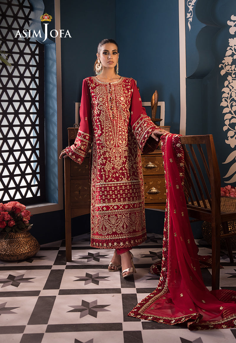 AJFI-10 | Asim Jofa | Fasana E Isha Luxury Lawn 2024