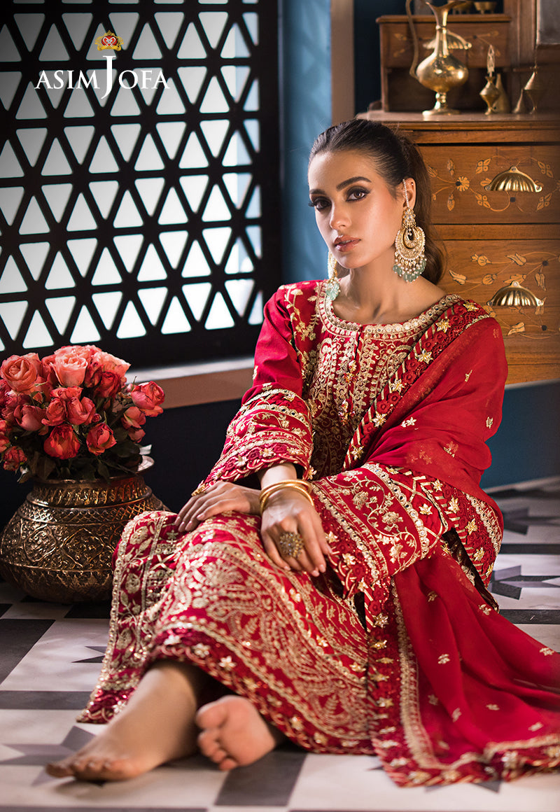 AJFI-10 | Asim Jofa | Fasana E Isha Luxury Lawn 2024