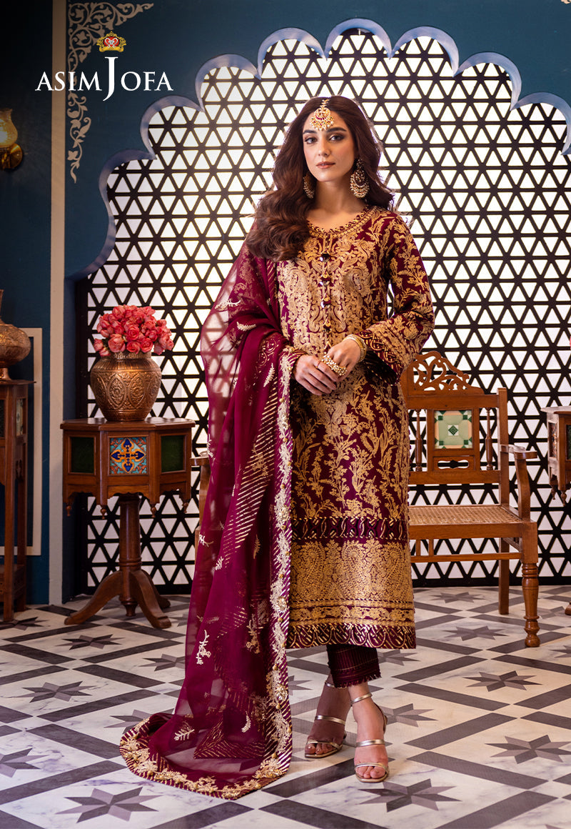 AJFI-03 | Asim Jofa | Fasana E Isha Luxury Lawn 2024