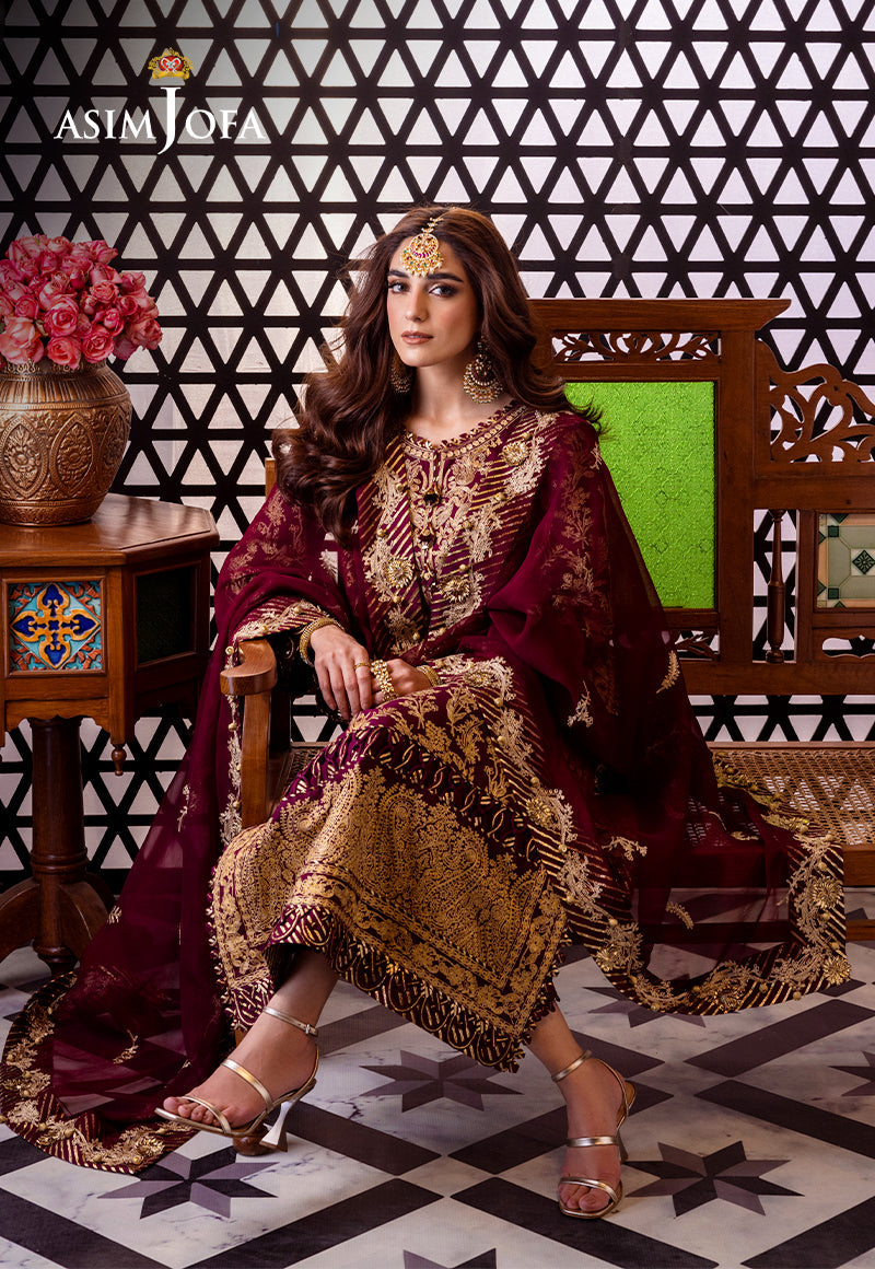 AJFI-03 | Asim Jofa | Fasana E Isha Luxury Lawn 2024