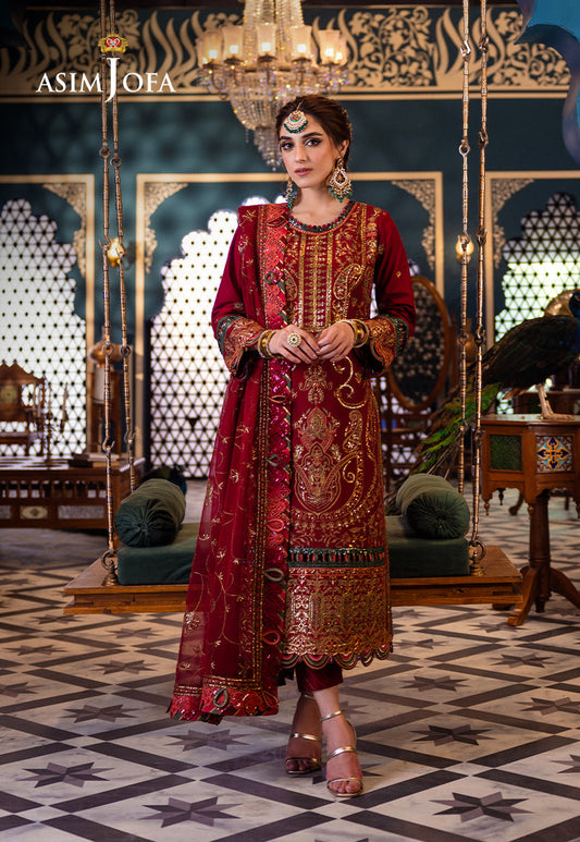 AJFI-21 | Asim Jofa | Fasana E Isha Luxury Lawn 2024