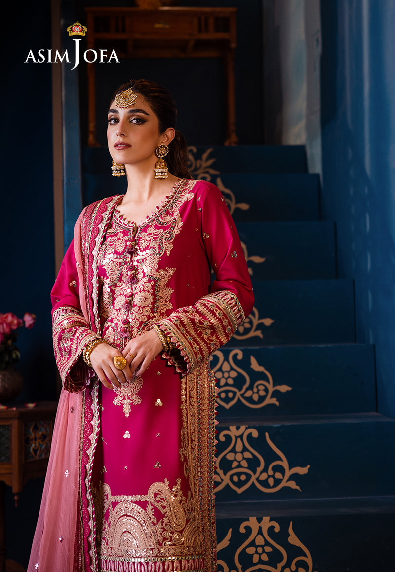 AJFI-18 | Asim Jofa | Fasana E Isha Luxury Lawn 2024