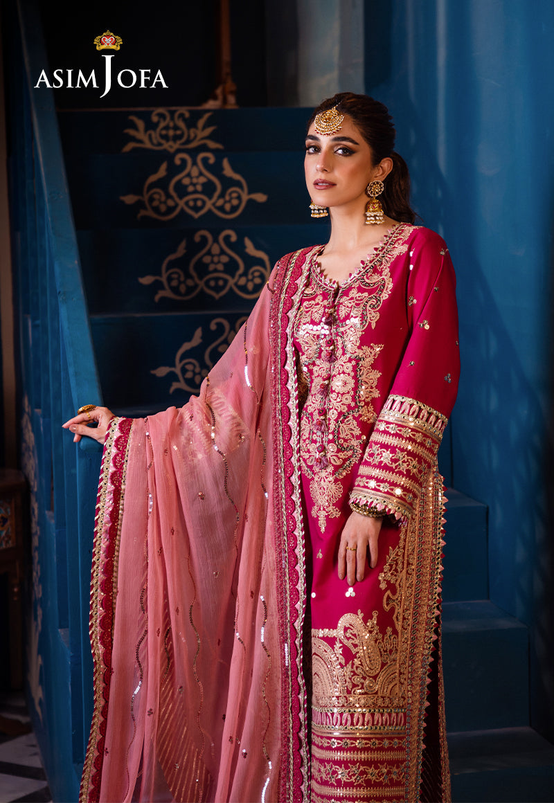 AJFI-18 | Asim Jofa | Fasana E Isha Luxury Lawn 2024
