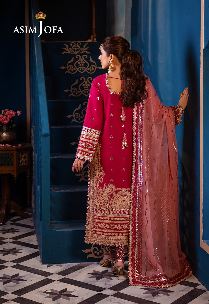 AJFI-18 | Asim Jofa | Fasana E Isha Luxury Lawn 2024