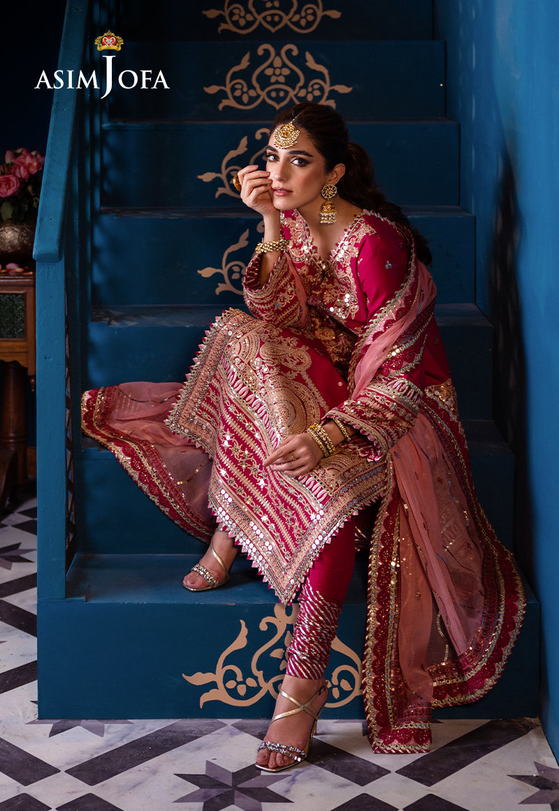 AJFI-18 | Asim Jofa | Fasana E Isha Luxury Lawn 2024