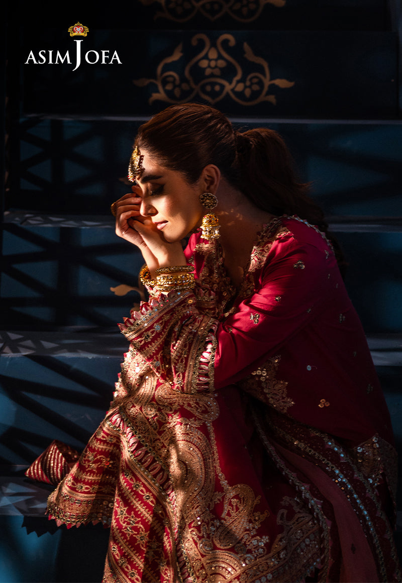 AJFI-18 | Asim Jofa | Fasana E Isha Luxury Lawn 2024