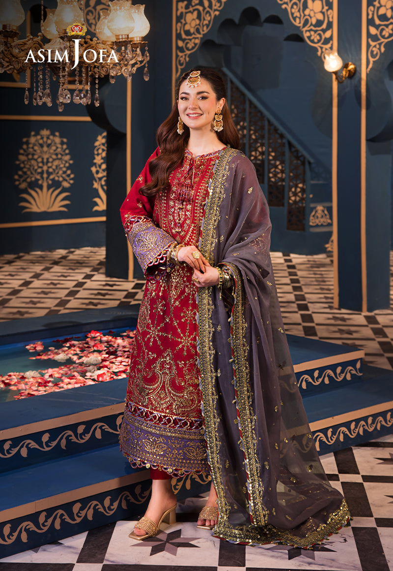 AJFI-27 | Asim Jofa | Fasana E Isha Luxury Lawn 2024