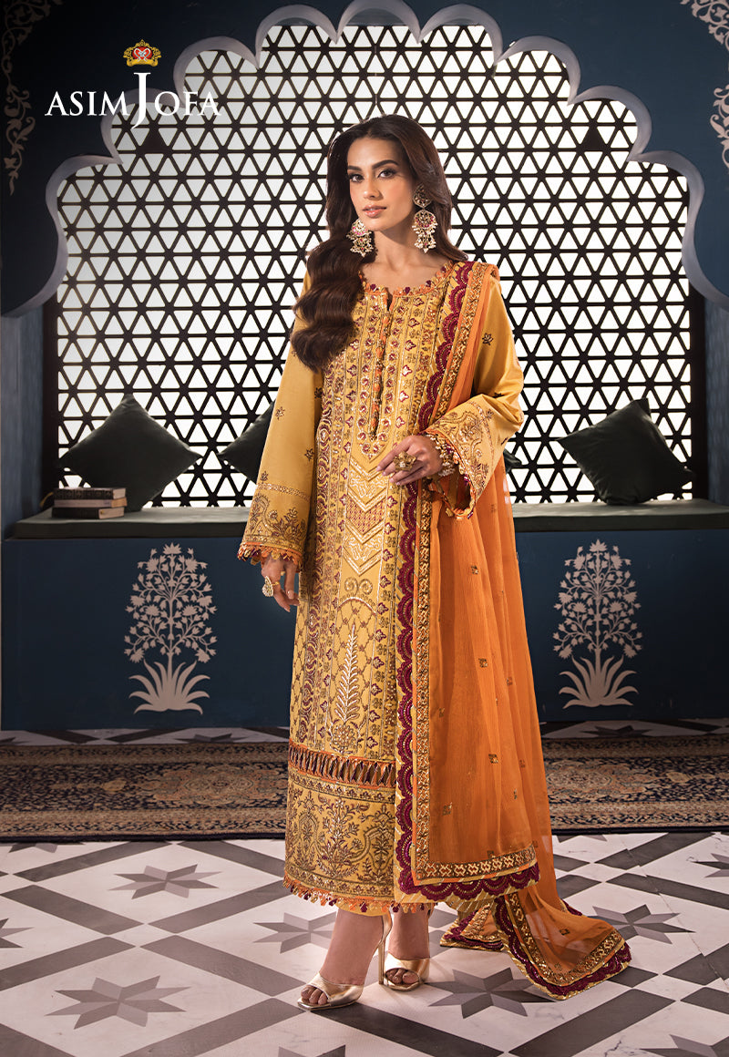 AJFI-19 | Asim Jofa | Fasana E Isha Luxury Lawn 2024