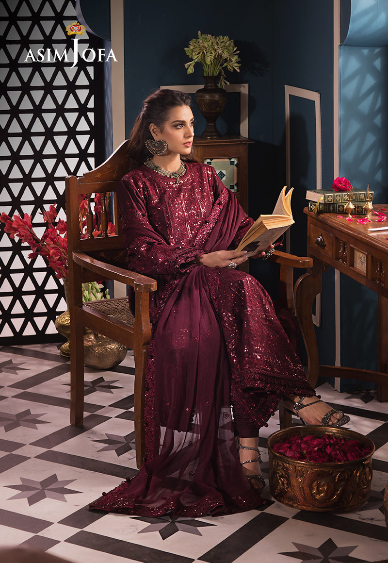 AJFI-09 | Asim Jofa | Fasana E Isha Luxury Lawn 2024