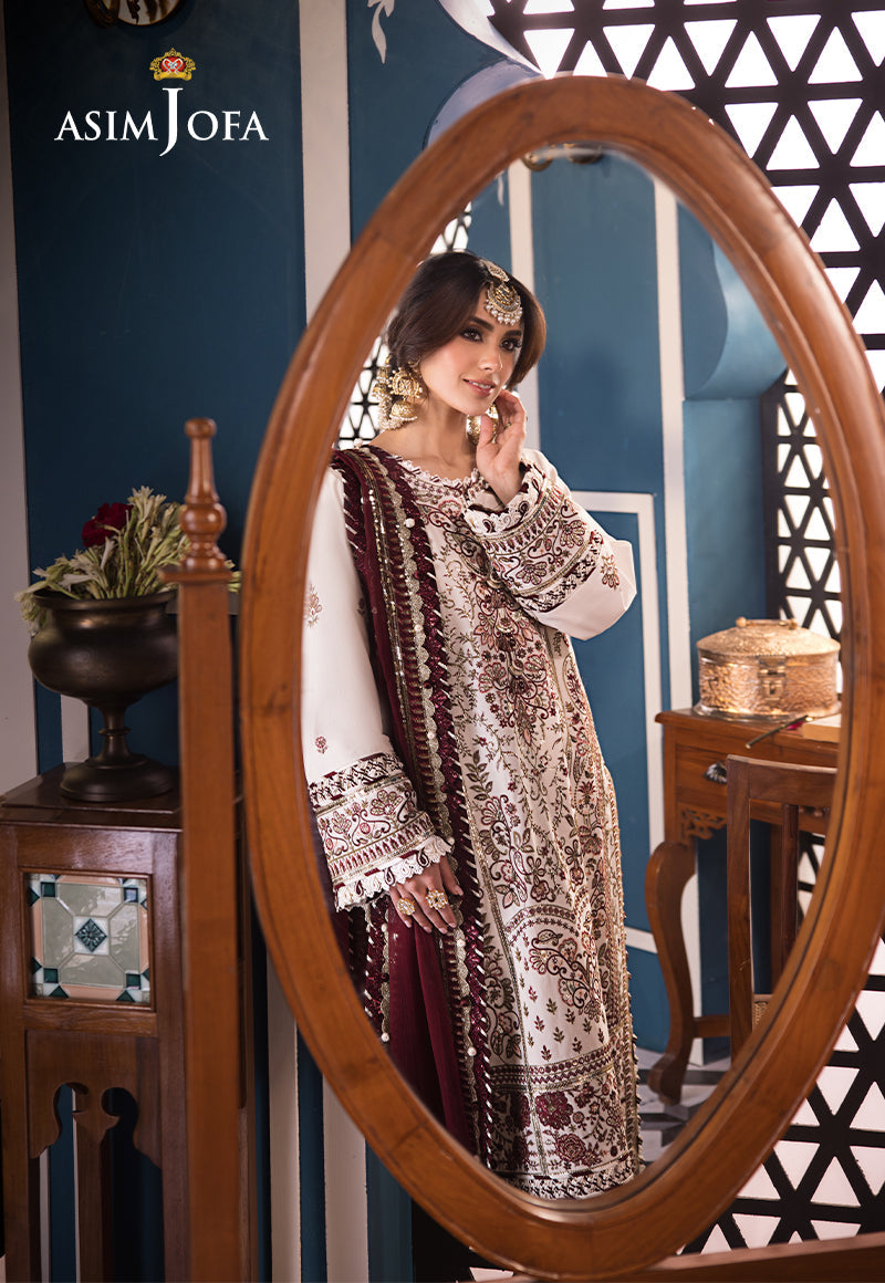 AJFI-13 | Asim Jofa | Fasana E Isha Luxury Lawn 2024