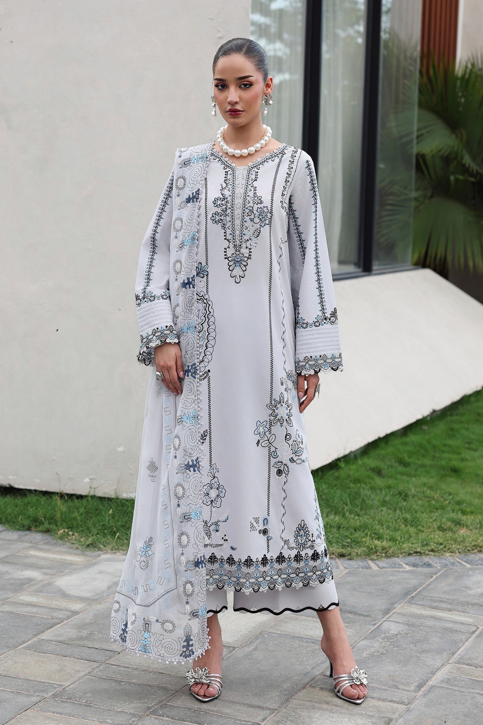 QKL-03 SAMIA | Qalamkar |  Qline Lawn Drop II Collection 2026
