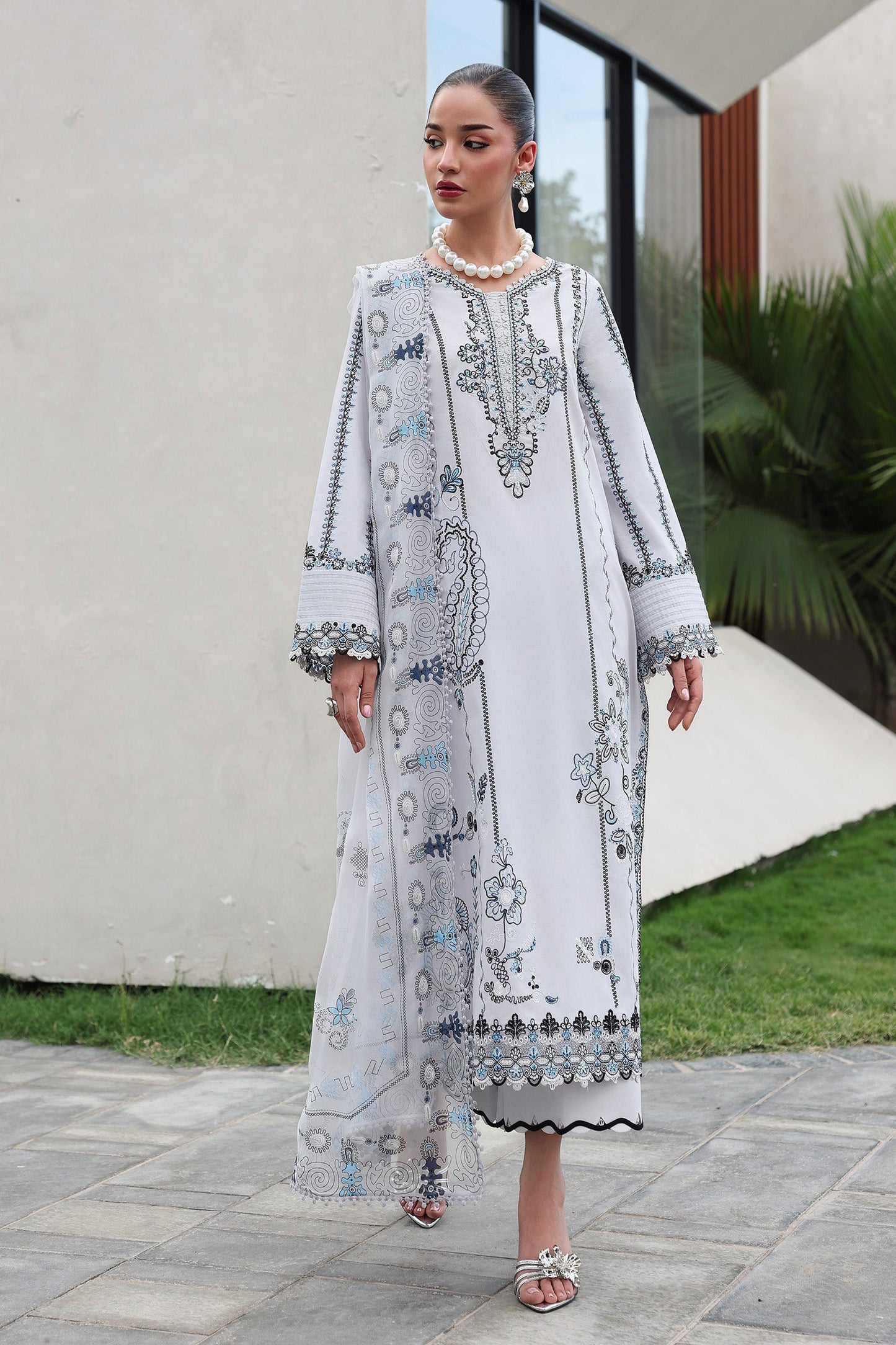 QKL-03 SAMIA | Qalamkar |  Qline Lawn Drop II Collection 2026
