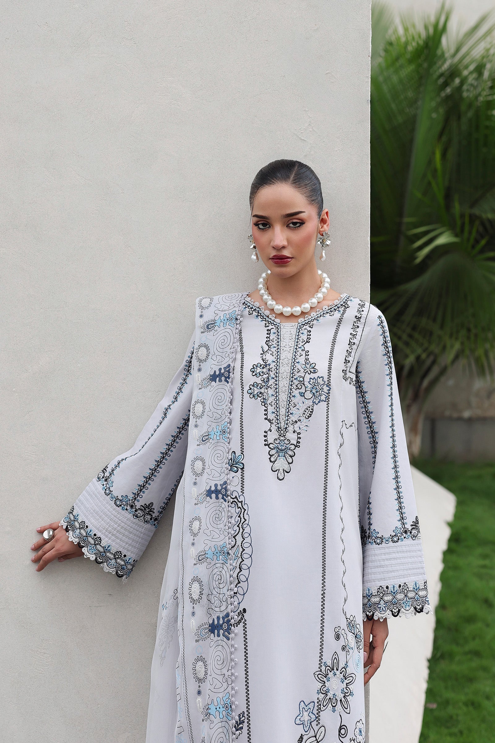 QKL-03 SAMIA | Qalamkar |  Qline Lawn Drop II Collection 2026