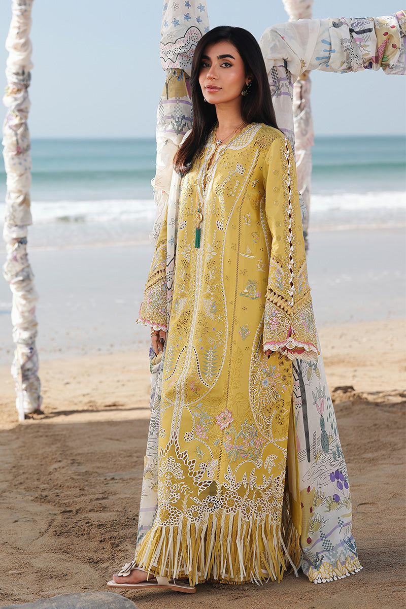 SA-07 HIRA |  Qalamkar | Sahil Luxury Lawn Unstitched Collection 2026