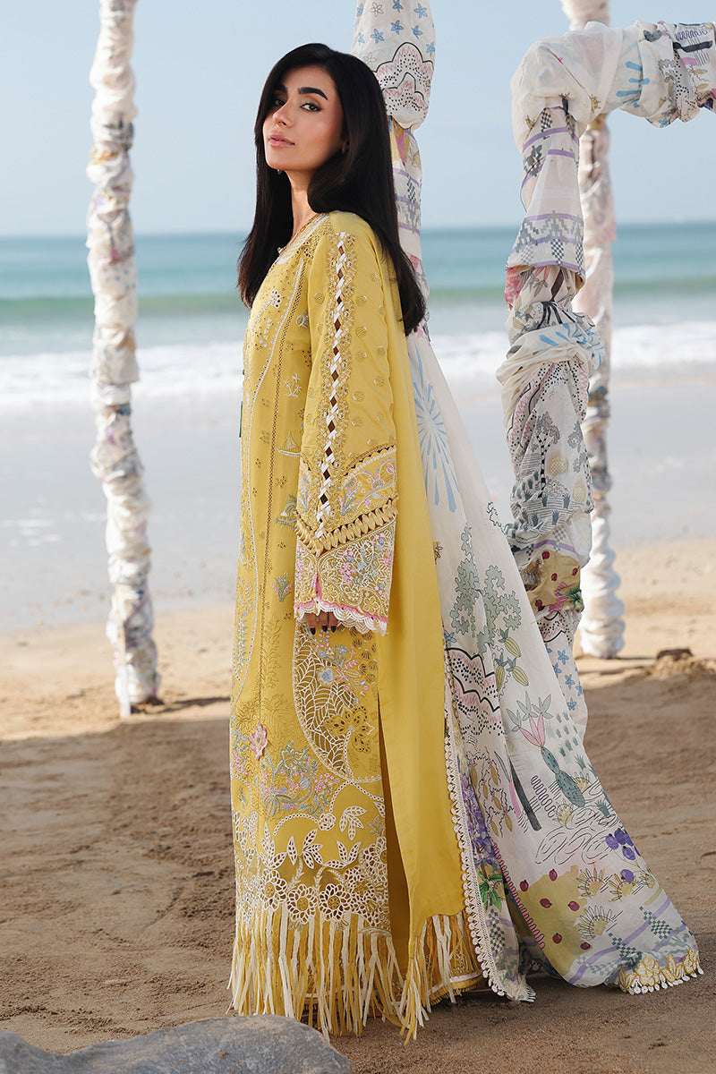 SA-07 HIRA |  Qalamkar | Sahil Luxury Lawn Unstitched Collection 2026