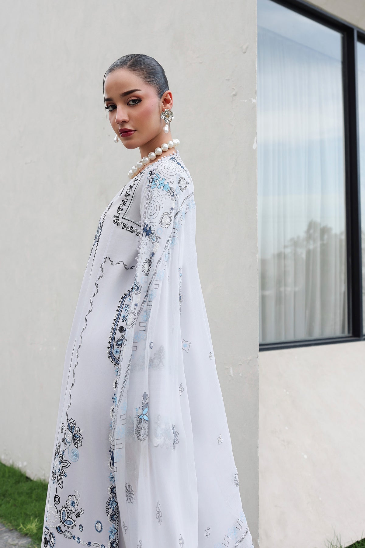 QKL-03 SAMIA | Qalamkar |  Qline Lawn Drop II Collection 2026