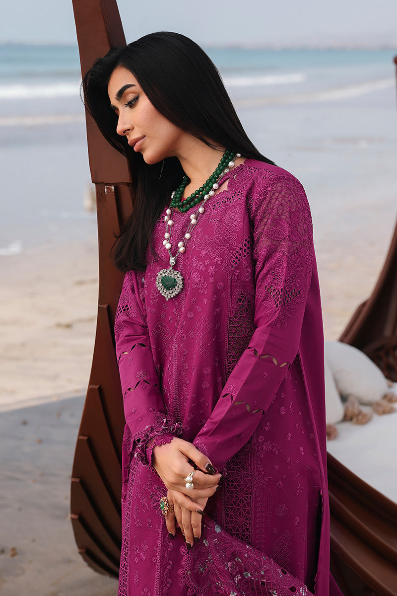 SA-01 ZARA |  Qalamkar | Sahil Luxury Lawn Unstitched Collection 2026