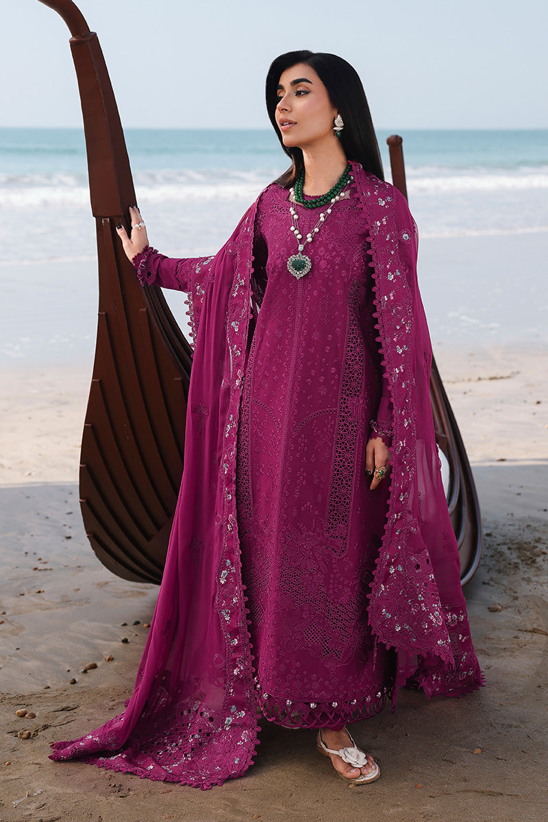 SA-01 ZARA |  Qalamkar | Sahil Luxury Lawn Unstitched Collection 2026
