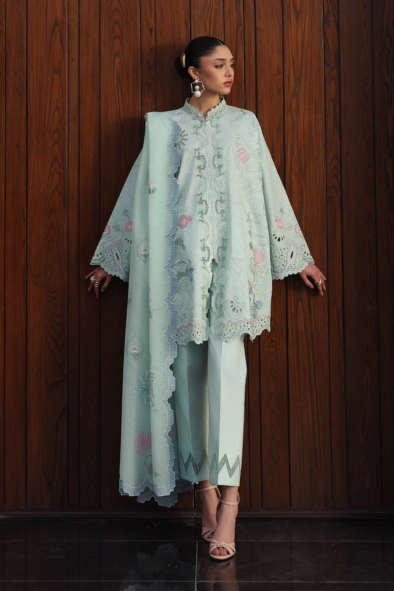 QKL-07 LEYA | Qalamkar |  Qline Lawn Drop II Collection 2026