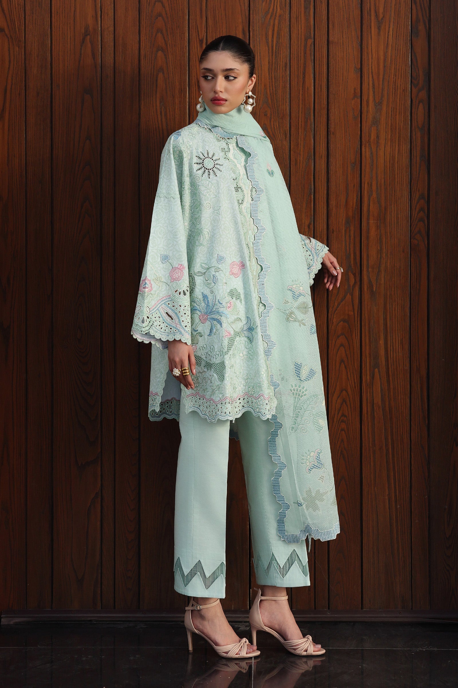 QKL-07 LEYA | Qalamkar |  Qline Lawn Drop II Collection 2026