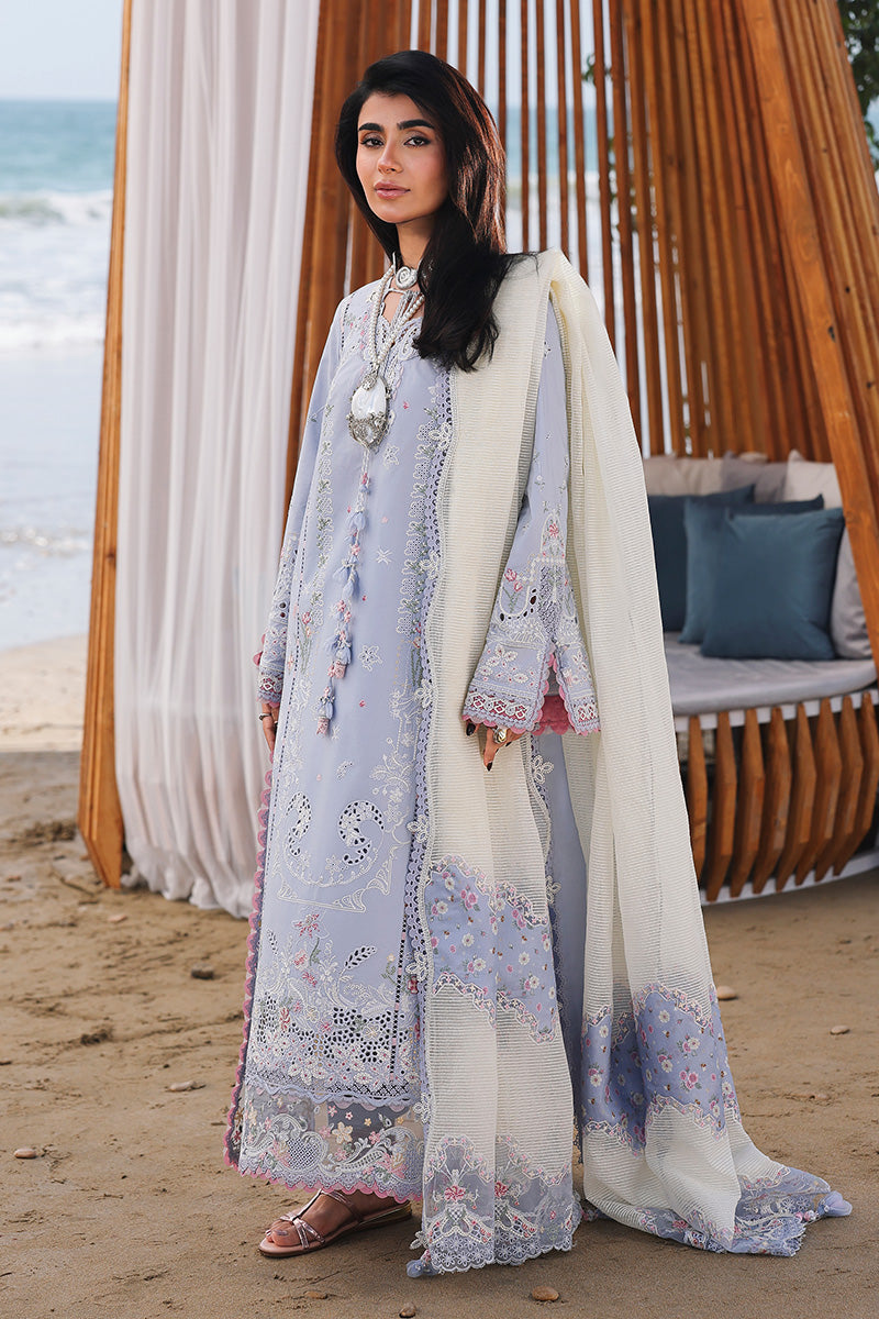 SA-08 ZAYNA |  Qalamkar | Sahil Luxury Lawn Unstitched Collection 2026