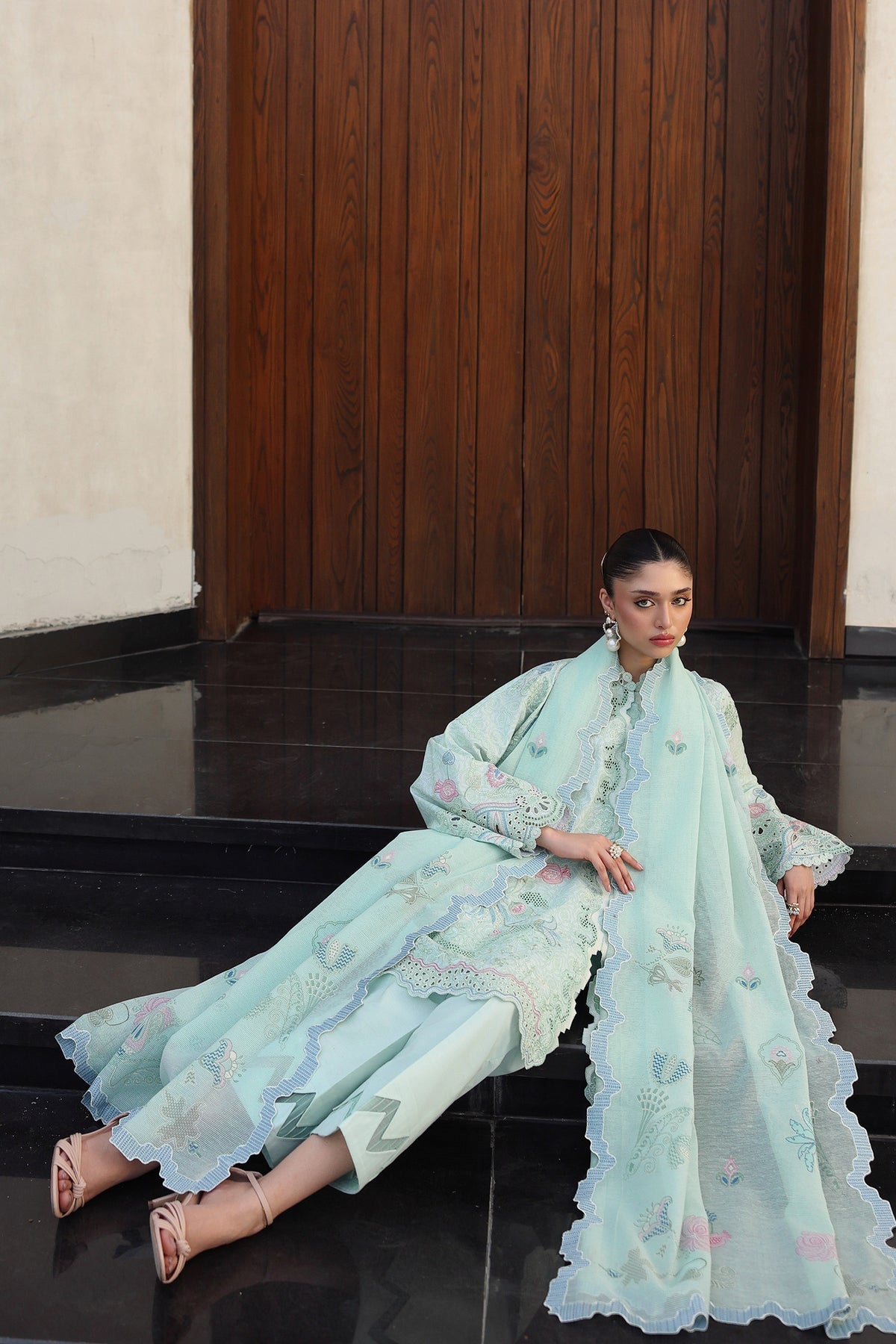 QKL-07 LEYA | Qalamkar |  Qline Lawn Drop II Collection 2026