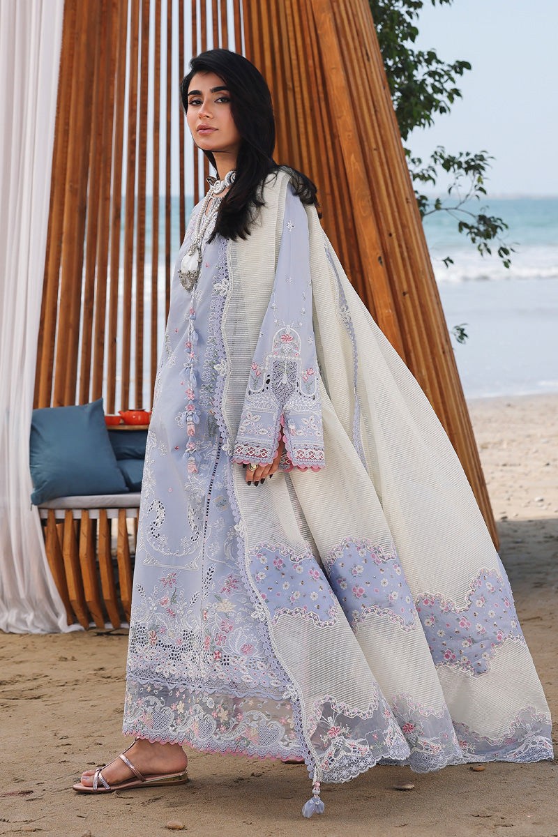 SA-08 ZAYNA |  Qalamkar | Sahil Luxury Lawn Unstitched Collection 2026