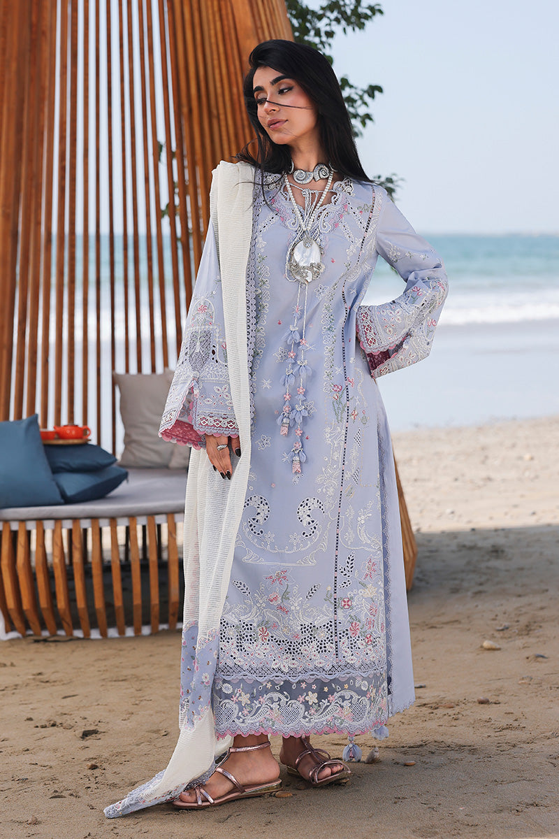 SA-08 ZAYNA |  Qalamkar | Sahil Luxury Lawn Unstitched Collection 2026