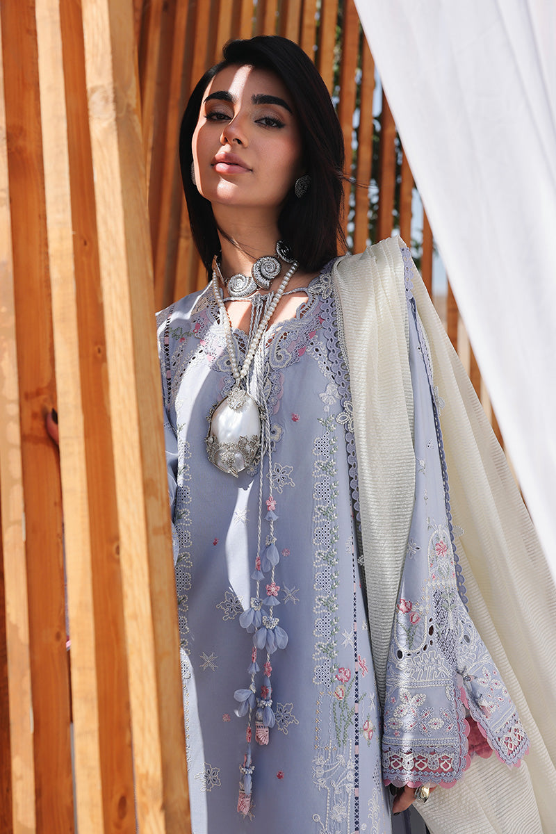 SA-08 ZAYNA |  Qalamkar | Sahil Luxury Lawn Unstitched Collection 2026