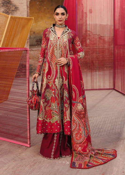 Damini | Crimson | Jhilmil Wedding Collection Unstitched 2026