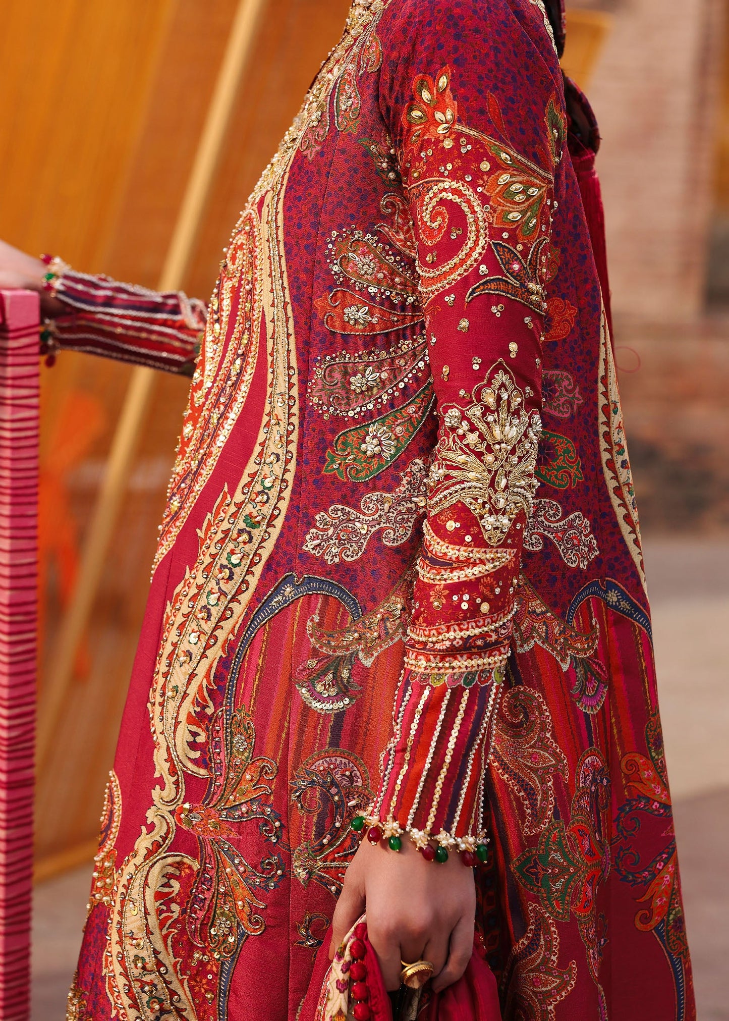 Damini | Crimson | Jhilmil Wedding Collection Unstitched 2026
