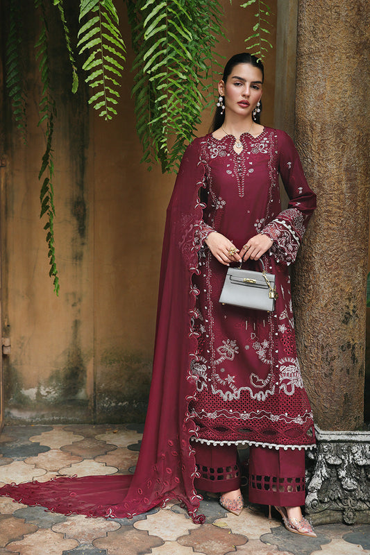 RP-12 GARNET | Qalamkar | Qline Lawn Drop 1 Collection 2026