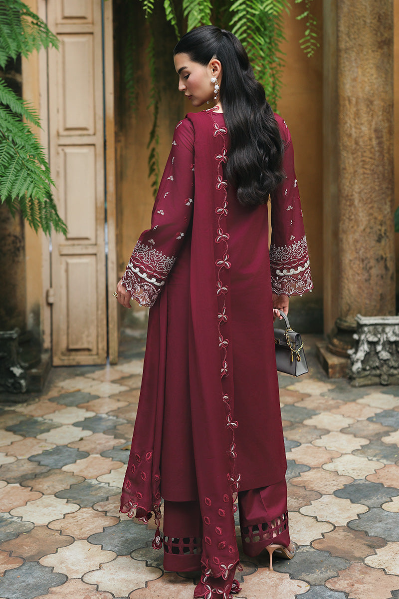 RP-12 GARNET | Qalamkar | Qline Lawn Drop 1 Collection 2026