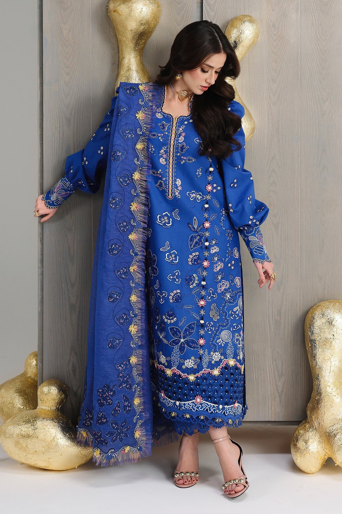 QFL-06 EMINA | Qalamkar  | Festive Lawn Collection 2026