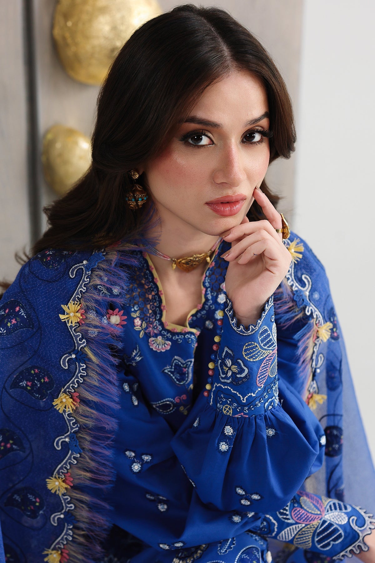 QFL-06 EMINA | Qalamkar  | Festive Lawn Collection 2026