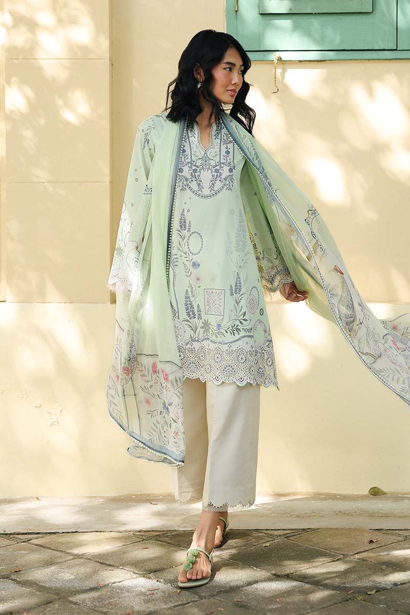 AX-04 (B) ASHA | Qalamkar| Qprints Lawn Unstitched Collection 2026