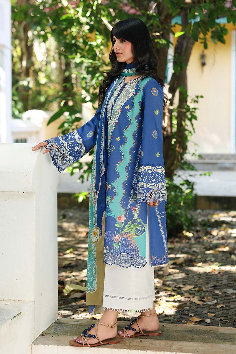 AX-10 (B) VIONA | Qalamkar| Qprints Lawn Unstitched Collection 2026