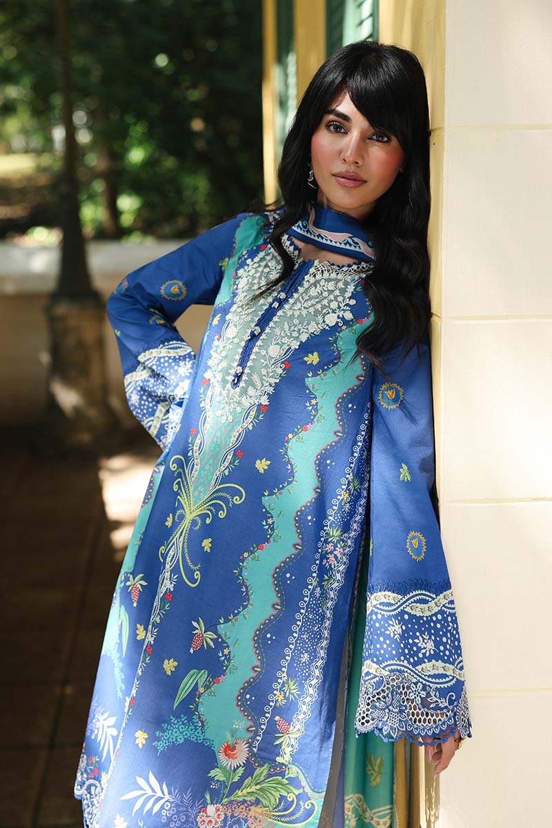 AX-10 (B) VIONA | Qalamkar| Qprints Lawn Unstitched Collection 2026