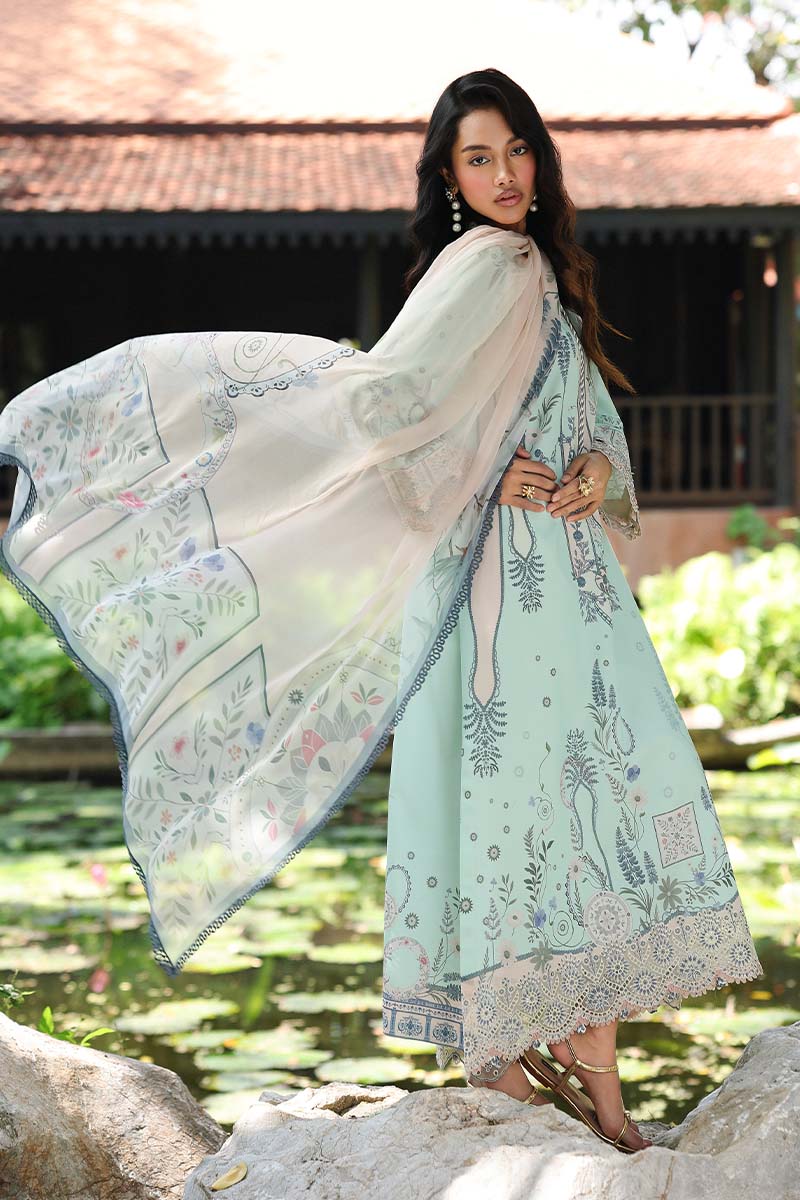 AX-04 (A) SLONA | Qalamkar| Qprints Lawn Unstitched Collection 2026 